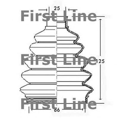 FIRST LINE fcb2302 -  Пыльник, приводной вал
